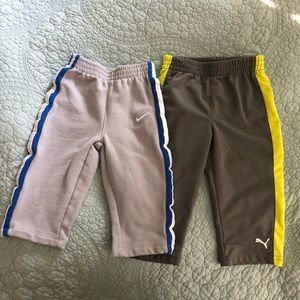 Nike puma athletic toddler 18month pant set